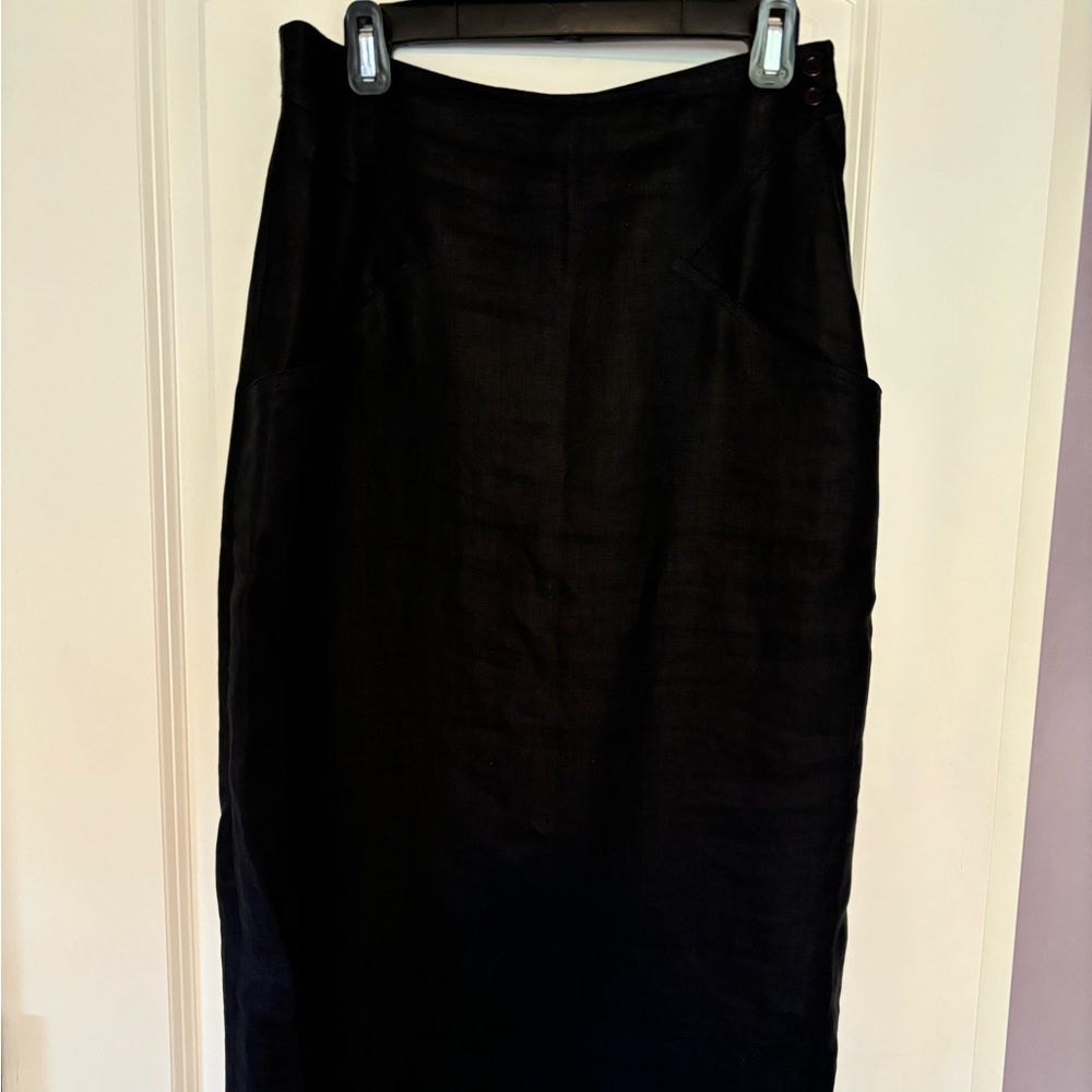 Vintage Linen Anne Taylor midi skirt